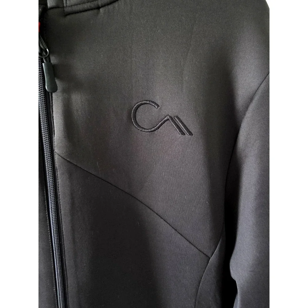 Constant Mountain Black Full Zip Hooded Jacket Performance Men's M (Unisex fit)